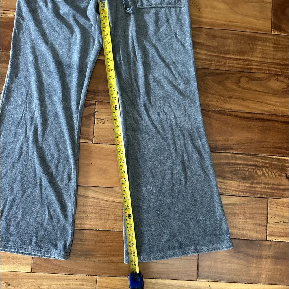 Juicy Couture Velour Wide Leg Lounge Pants Gray Size M - Picture 4 of 5